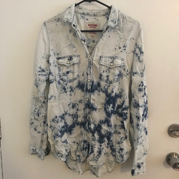 Mossimo Acid Wash Button Up Shirt - Picture 3 of 4